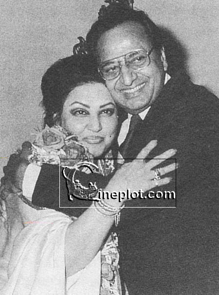 Pran with Noor Jehan Pran with Noor Jehan